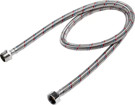 Подводка гибкая STAYER для воды, оплетка из нержавеющей стали, г/ш 1/2" - 1м 51015-G/S-100 купить в Когалыме