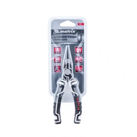 Длинногубцы прямые 165 мм усиленная система Pro Matrix 17197 купить в Когалыме