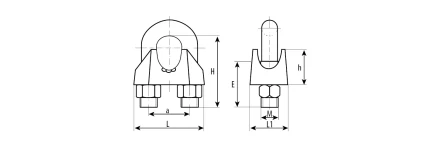 Зажимы троса DIN 741 карточка серия Без серии купить в Когалыме