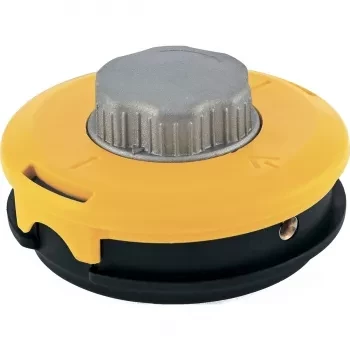 Катушка триммерная  полуавтоматическа легкая заправка лески, гайка M10x1.25 левая резьба винт M10-M10 левая резьба алюминиевая кнопка  DENZEL 96322 купить в Когалыме