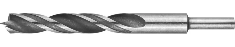 Сверло по дереву, двухленточное, спиральное, KRAFTOOL 29400-150-12, d=12x150мм 29400-150-12 купить в Когалыме