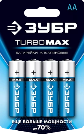 Батарейки TURBO MAX алкалиновые AA 15В серия Без серии купить в Когалыме