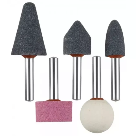 Набор ЗУБР "МАСТЕР": Абразивные минишарошки-насадки для  дрели, хвостовик d 6мм, 5 предм. 35994-H5 купить в Когалыме