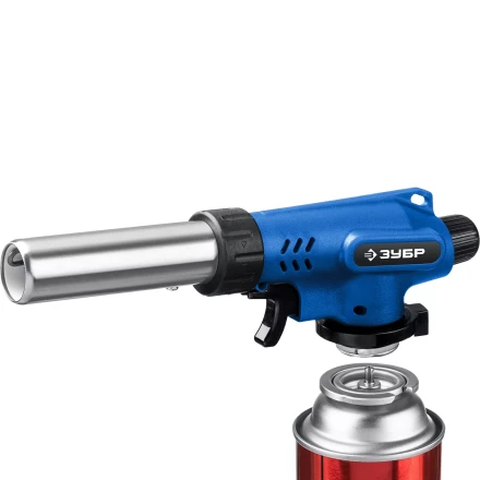 ЗУБР ГП-500, 1300°C, увеличенный выход пламени, газовая горелка с пьезоподжигом на баллон с цанговым соединением, Профессионал (55552) купить в Когалыме