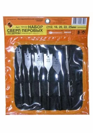 Набор сверл перовых  5 шт12-25х152мм+ 1удл.в сум1/1/40 19122 купить в Когалыме