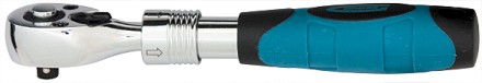 Ключ телескопический трещоточный 1/2&quot;  305-445 мм CrV хромир. 2-х комп. рукоятка  Gross 14070 купить в Когалыме
