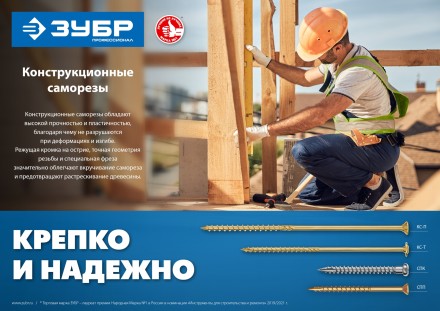 ЗУБР СПП, 60 х 3.2 мм, TX10, цинк, 100 шт, саморез для половой доски и паркета, Профессионал (30071-32-60) купить в Когалыме