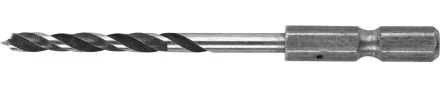 ЗУБР &quot;ЭКСПЕРТ&quot;. Сверло по дереву, М-образная заточка, шестигранный хвостовик 1/4&quot;, 4х70мм 29423-070-04 купить в Когалыме