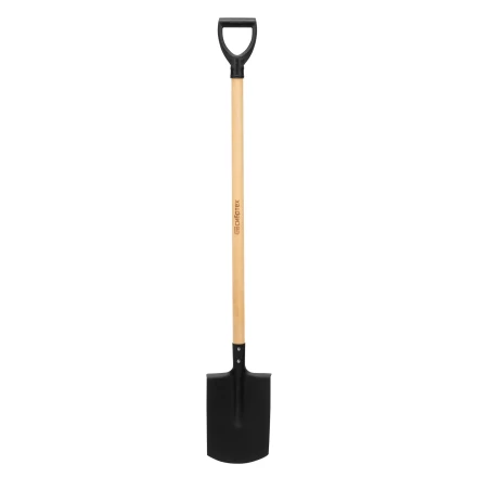 Лопата прямоугольная, 200х284х1340 мм, деревянный черенок с пропиткой, Россия Сибртех 614585 купить в Когалыме