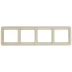Панель СВЕТОЗАР &quot;ГАММА&quot; четверная горизонтальная, цвет бежевый SV-54150-B купить в Когалыме