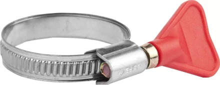 Хомуты ЗУБР &quot;ЭКСПЕРТ&quot; &quot;Бабочка&quot;, нерж. сталь, накатная лента 9 мм, 25-40 мм, 2 шт 37835-25-40 купить в Когалыме