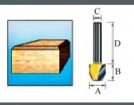 Фреза для прямого и наклонного фрезерования Makita D-10665 купить в Когалыме