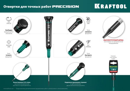 Отвертки для точных работ Precision 25681-2.5 купить в Когалыме