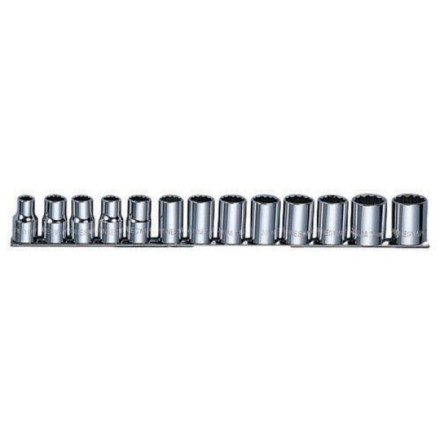 Набор головок торцевых 12-гранных на рельсе 3/8-1-1/8&quot;SAE Jonnesway S05H4213S 49079 купить в Когалыме