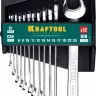Наборы ключей комбинированных KRAFTOOL, Cr-V, DIN 3110, на пластиковой подвеске 27079-H12C купить в Когалыме