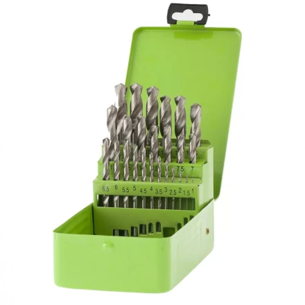 Набор сверл по металлу 1-13 мм 25 шт HSS в металлической коробке Сибртех 72379 купить в Когалыме