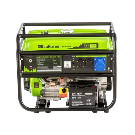 Генератор бензиновый Сибртех БС-8000Э 94549 купить в Когалыме
