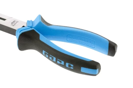 Длинногубцы прямые 200 мм хром-ванадий двухкомпонентные рукоятки БАРС 17196 купить в Когалыме