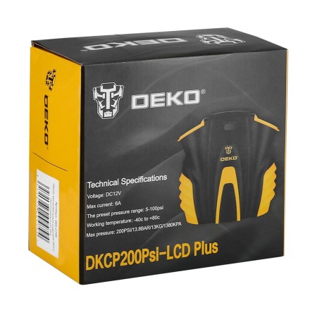 Насос автомобильный цифровой DEKO DKCP200Psi-LCD Plus, 065-0796 купить в Когалыме