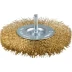 ЗУБР &quot;ЭКСПЕРТ&quot;. Щетка дисковая для дрели, двухрядная, витая латунированная стальная проволока 0,3мм, 100мм 3520-100-2_z01 купить в Когалыме