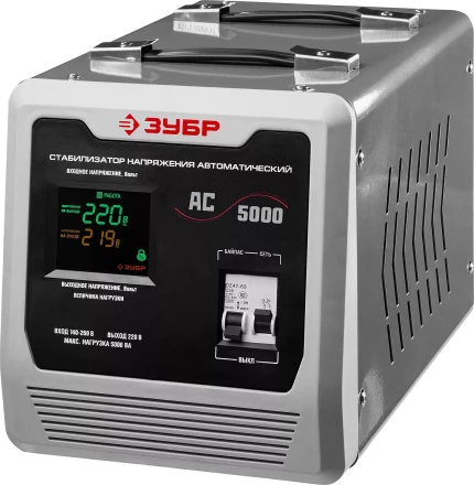 ЗУБР 5000ВА, 5 кВт, автоматический стабилизатор напряжения, Профессионал (59380-5) купить в Когалыме