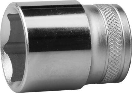 Торцовая головка KRAFTOOL &quot;INDUSTRIE QUALITAT&quot;, Cr-V, FLANK, хромосатинированная, 1/2&quot;, 25 мм 27805-25_z01 купить в Когалыме