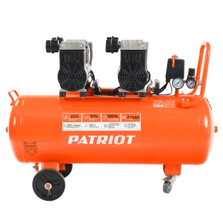 Компрессор поршневой безмасляный PATRIOT WO 80-360 купить в Когалыме