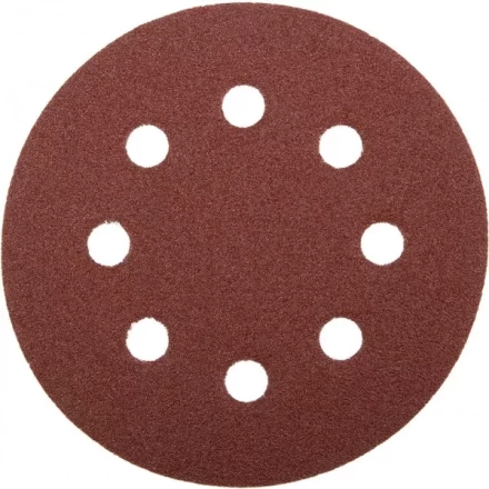 Круг шлифовальный ЗУБР "МАСТЕР" универсальный, из абразивной бумаги на велкро основе, 8 отверстий, Р60, 115мм, 5шт 35560-115-060 купить в Когалыме