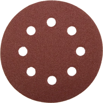 Круг шлифовальный ЗУБР "МАСТЕР" универсальный, из абразивной бумаги на велкро основе, 8 отверстий, Р60, 115мм, 5шт 35560-115-060 купить в Когалыме