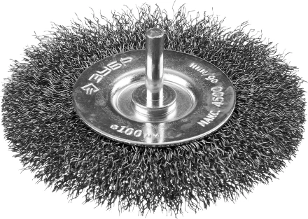 ЗУБР &quot;ПРОФЕССИОНАЛ&quot;. Щетка дисковая для дрели, витая стальная проволока 0,3мм, 100мм 35198-100_z02 купить в Когалыме