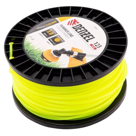 Леска для триммера круглая Denzel, 3,0мм х 123м, на DIN катушке FLEX CORD, 96282 купить в Когалыме