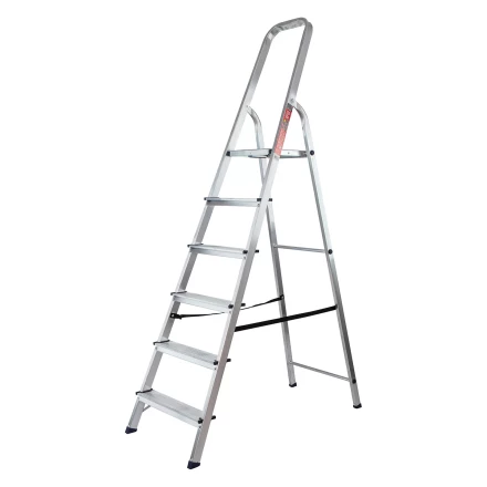 Стремянка усиленная MTX 9771577, 6 ступеней, алюминиевая, Россия купить в Когалыме