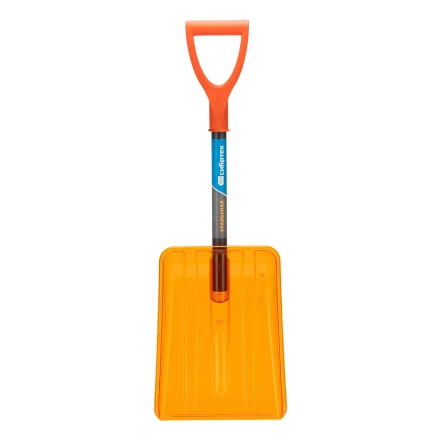 Лопата для уборки снега Сибртех 61673, поликарбонат, 270х360х840 мм, стальной черенок, усиленная купить в Когалыме