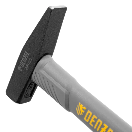 Молоток слесарный, 200 г Denzel, кованый, фибергласовая рукоятка c TPR покрытием 10482 купить в Когалыме