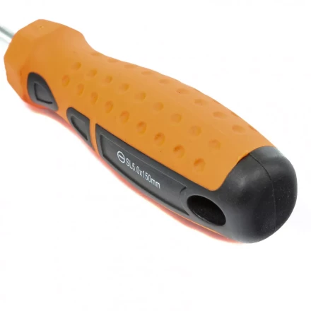 Отвертка "Point", SL5,0 х 150 мм, CrV, 2-х компонентная рукоятка Sparta 11767 купить в Когалыме