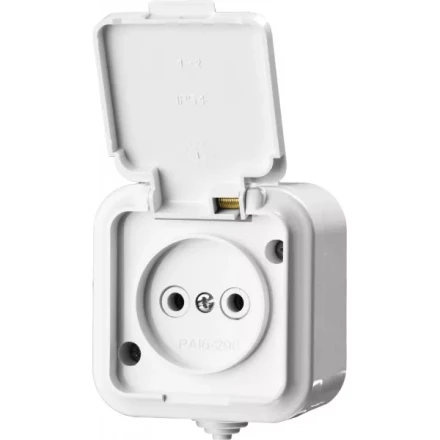 Розетка STAYER &quot;MASTER&quot; &quot;MAXIMA&quot; одноместная, с защитной крышкой, IP54, 10А, 220В 54305-W купить в Когалыме