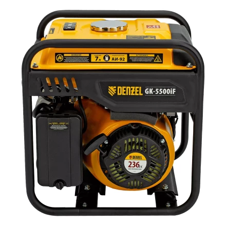 Генератор инверторный DENZEL GK-5500iF, 5,5 кВт, 230 В, ручной старт купить в Когалыме