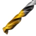 Сверло спиральное по металлу Denzel, 8,5 x 117мм, Р6М5, Golden Tip, многогранная заточка, 718283 купить в Когалыме