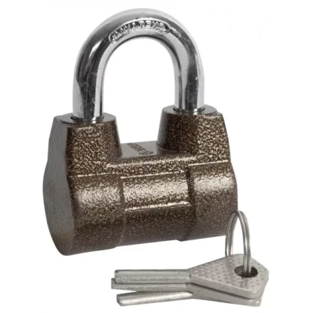 Замок навесной ЗУБР &quot;МАСТЕР&quot; облегченный, дисковый механизм секрета, ключ 7 PIN, дужка d-10мм, 60мм 3720-4_z01 купить в Когалыме
