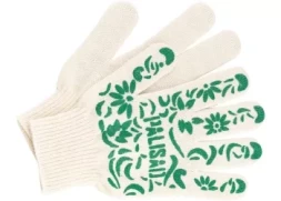 Перчатки садовые х/б, ПВХ узор "летний сад", 10 класс, PALISAD Россия 67771