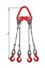 Строп 4СК-8.0 т. L=3.00м Звено с Рт-3 20.0 т. с Кч гост  заплет купить в Когалыме