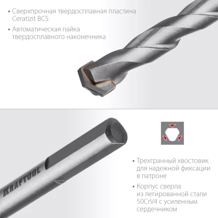 Cверла специальные по твёрдым материалам HARD 29177-160-12 купить в Когалыме