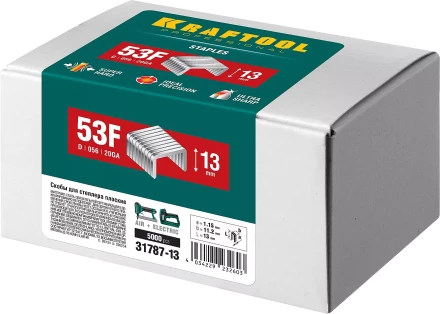 Скобы тип 20GA (53F / D / 056) 5000 шт 31787-13 купить в Когалыме