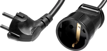 Удлинитель-шнур &quot;ПВС 307-Ш&quot;, 20 м, 2500 Вт, 1 гнездо, ПВС 3х0,75 мм2, ЗУБР 55022-20 купить в Когалыме