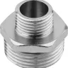 Бочонок ЗУБР "ЭКСПЕРТ" переходной, никелированная латунь, 1/2"-3/4" 51241-1/2-3/4 купить в Когалыме