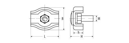 Зажимы троса одинарные пакет серия Без серии купить в Когалыме