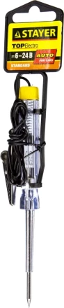 Пробник STAYER "STANDARD" для автопроводки, 6-24В, флажок-подвеска 2573-24V_z01 купить в Когалыме