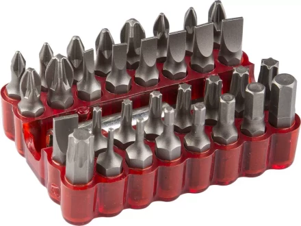 ЗУБР 33 шт, набор бит с магнитным адаптером (26045-H33) купить в Когалыме