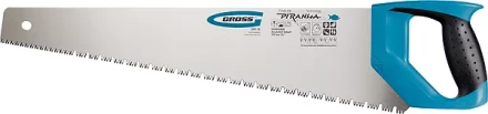 Ножовка по дереву &quot;PIRANHA&quot;,550 мм,сегм.строение рабочей кромки,7-8 TPI,зуб-3D,2-х к. рук-ка GROSS 24119 купить в Когалыме