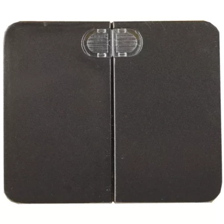 Выключатель СВЕТОЗАР "ГАММА" с подсветкой, двухклавишный, без вставки и рамки, цвет темно-серый металлик, 10A/~250B SV-54135-DM купить в Когалыме